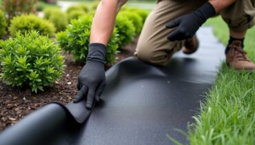 how to use landscape fabric