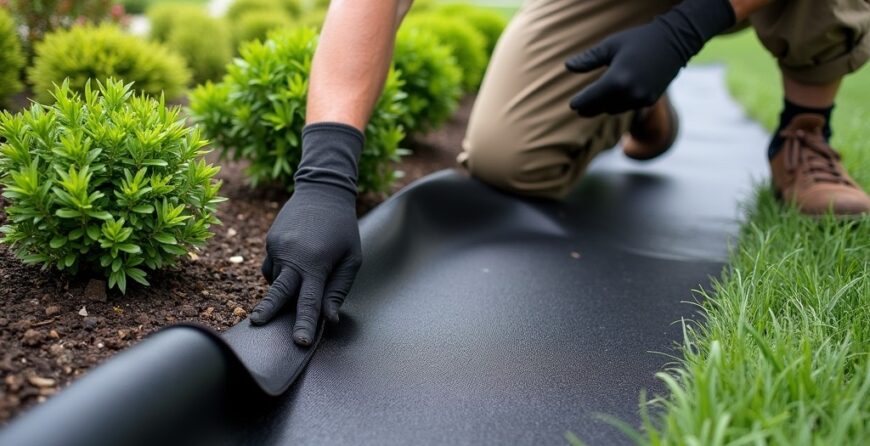 how to use landscape fabric