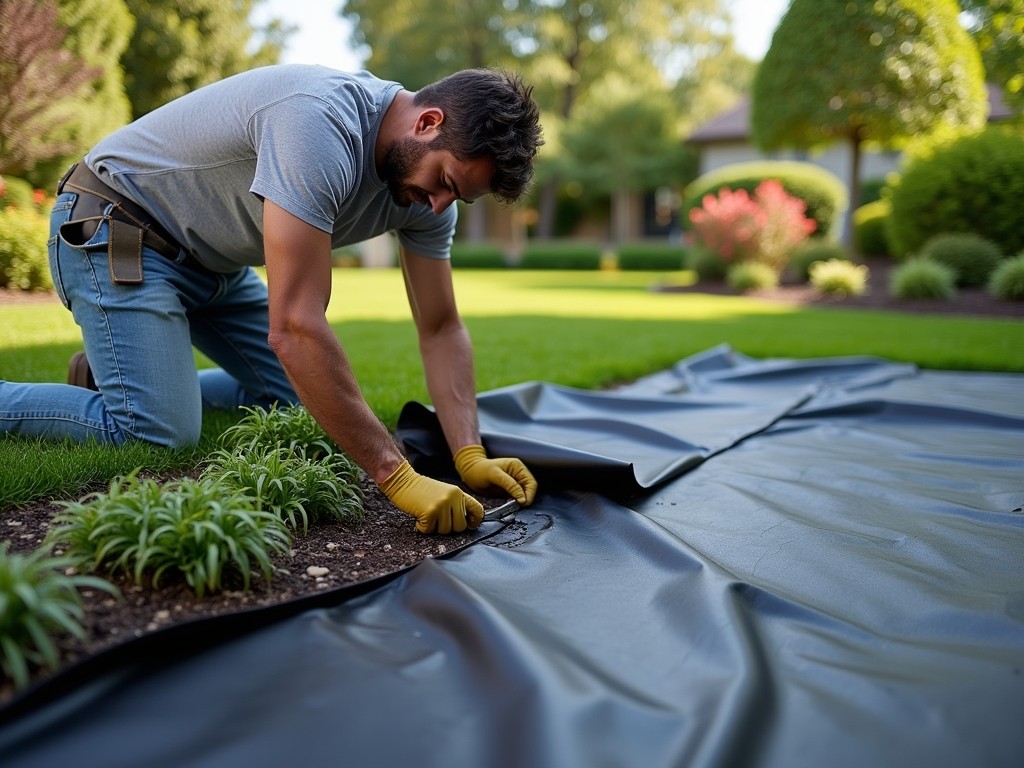 landscape fabric gravel